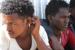 Kaksi eritrealaista nuorta miestä.
