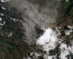 Nasan satelliittikuva tulivuorenpurkauksesta