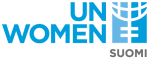 Sininen logo, jossa lukee UN Women Suomi.