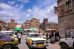 Tahrir-aukio Jemenin pääkaupungissa Sanaassa.