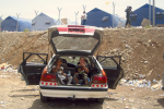 Lapsia autossa Irakin Mosulissa