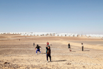 Syyrian pakolaislapsia Azraqin pakolaisleirillä Jordaniassa