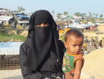 Rohingya-pakolainen ja vauva