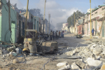Pommi-iskun tuhoja Mogadishussa