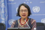 YK:n alkuperäiskansojen erityisraportoija Victoria Tauli-Corpuz
