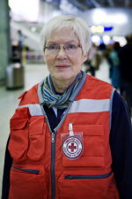 Punaisen Ristin avustustyöntekijä Leena Railimo-Saares