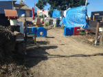 Epävirallisia asumuksia Calais'n pakolaisleirissä