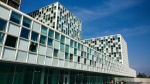 Kansainvälisen rikostuomioistuimen rakennuksia Haagissa Alankomaissa