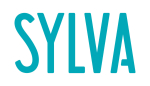 Logo, jossa lukee sinisellä SYLVA.