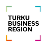 Logo, jossa teksti Turku Business Region.