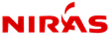 Logo, jossa punaisella teksti Niras.