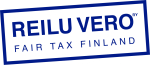 Logo, jossa teksti Reilui vero, fair tax Finland.