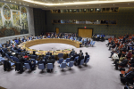 Yleiskuva YK:n turvallisuusneuvoston istunnosta