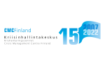 Logo, jossa lukee CMCFinland, Kriisinhallintakeskus, Crisis Management Centre Finland.