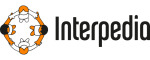 Logo, jossa lapsia ylhäältäpäin kuvattuna ja teksti Interpedia.