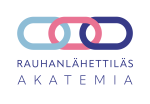 Logo, jossa lukee Rauhanlähettiläsakatemia.