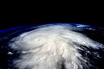 Satelliittikuva hurrikaanista.